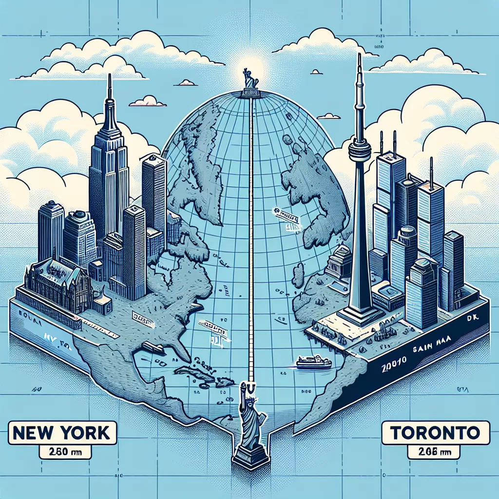 how far is nyc from toronto