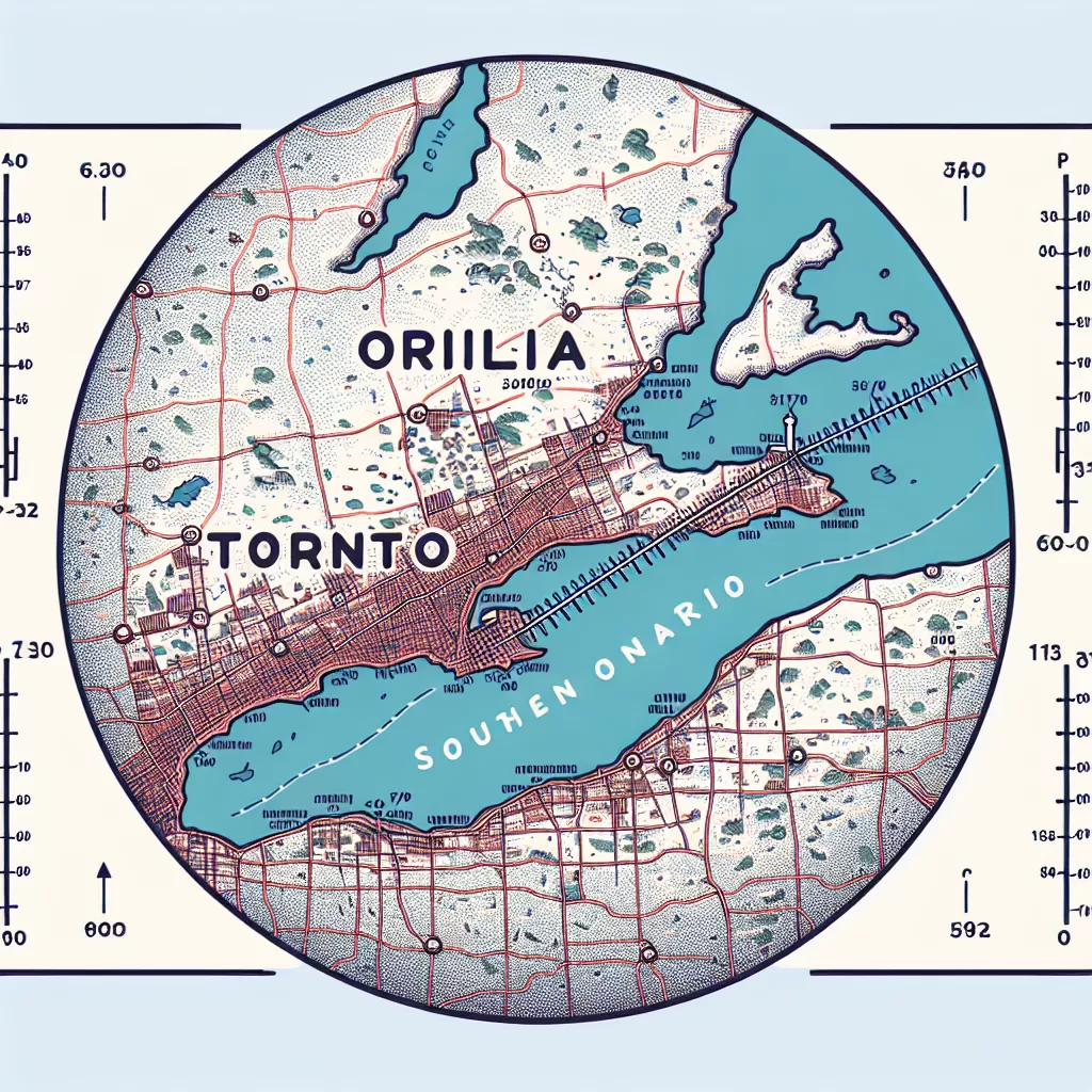 how far is orillia from toronto