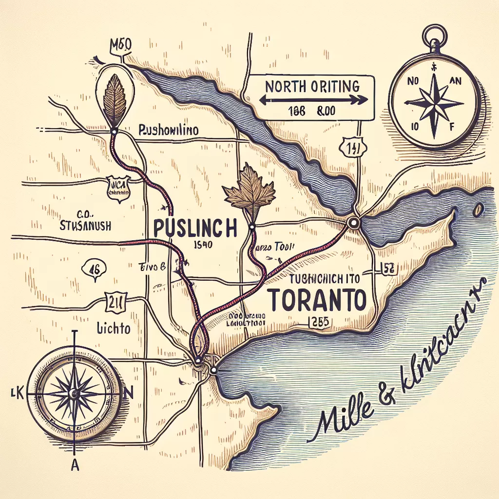 how far is puslinch from toronto