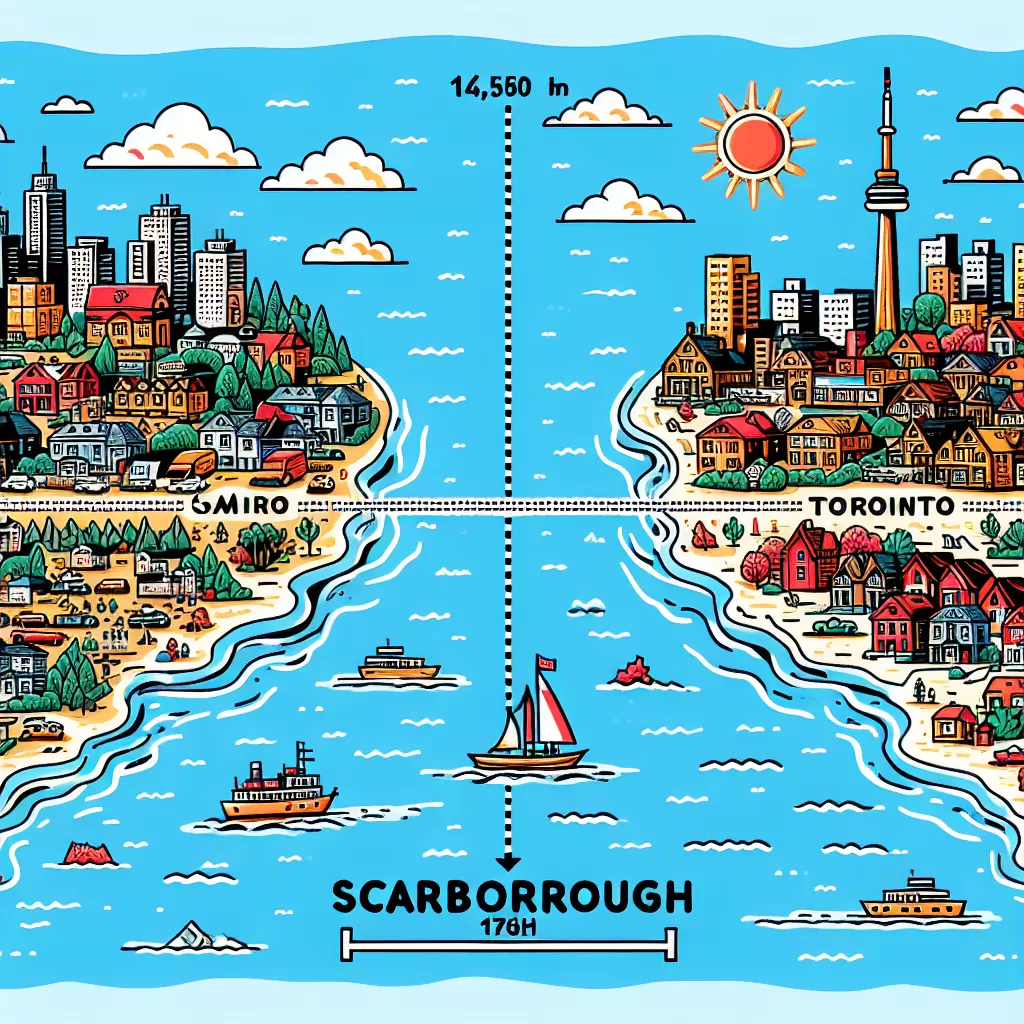 how far is scarborough from toronto