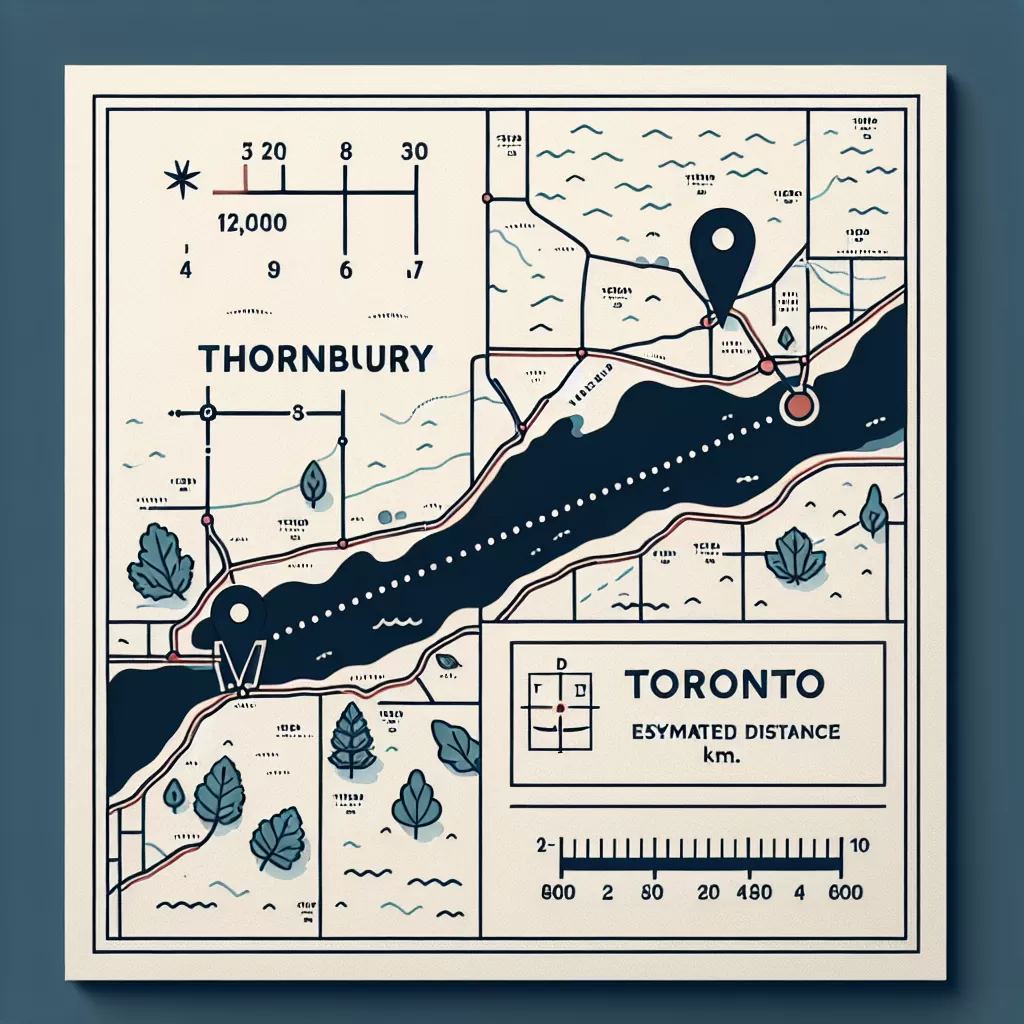how far is thornbury from toronto