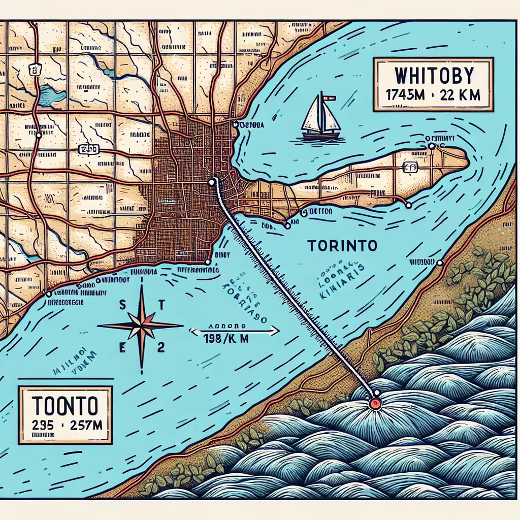 how far is whitby from toronto