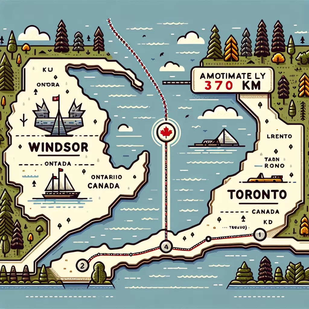 how far is windsor from toronto
