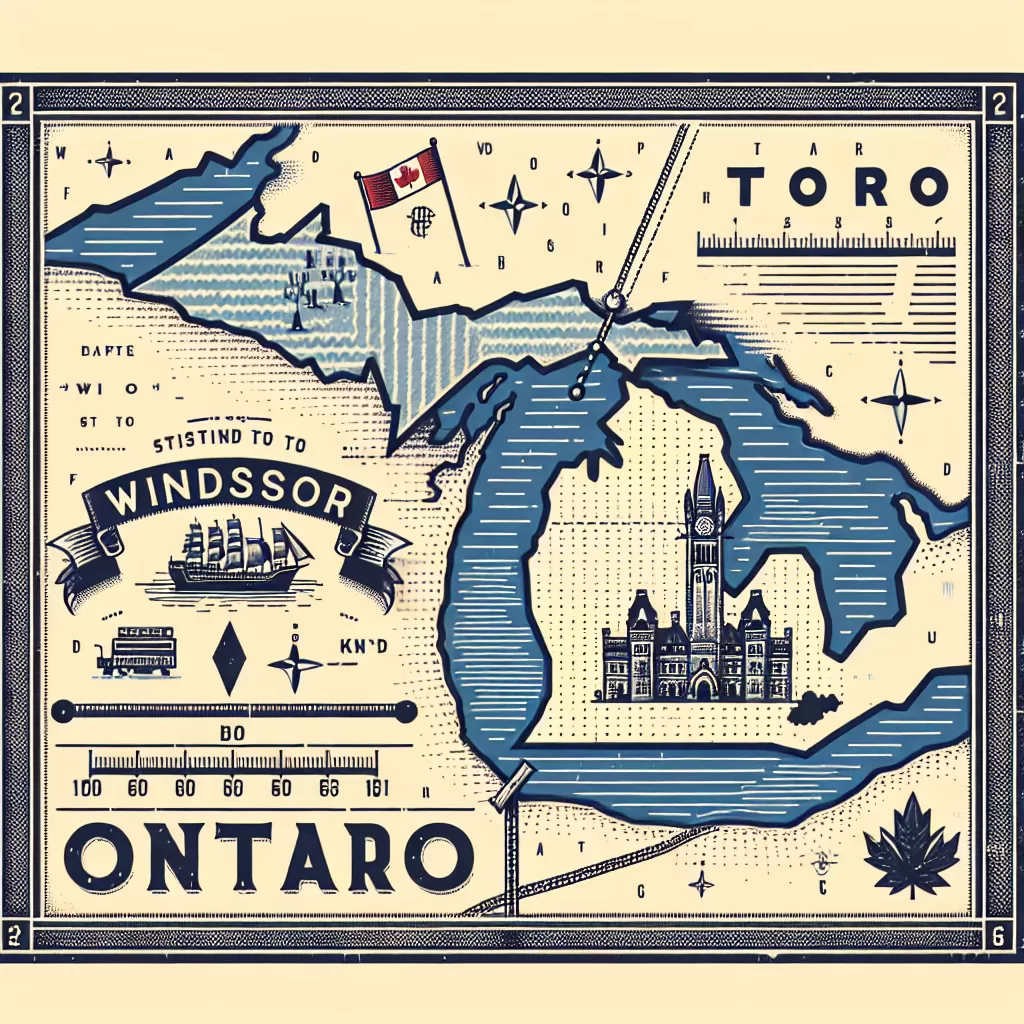 how far is windsor ontario from toronto