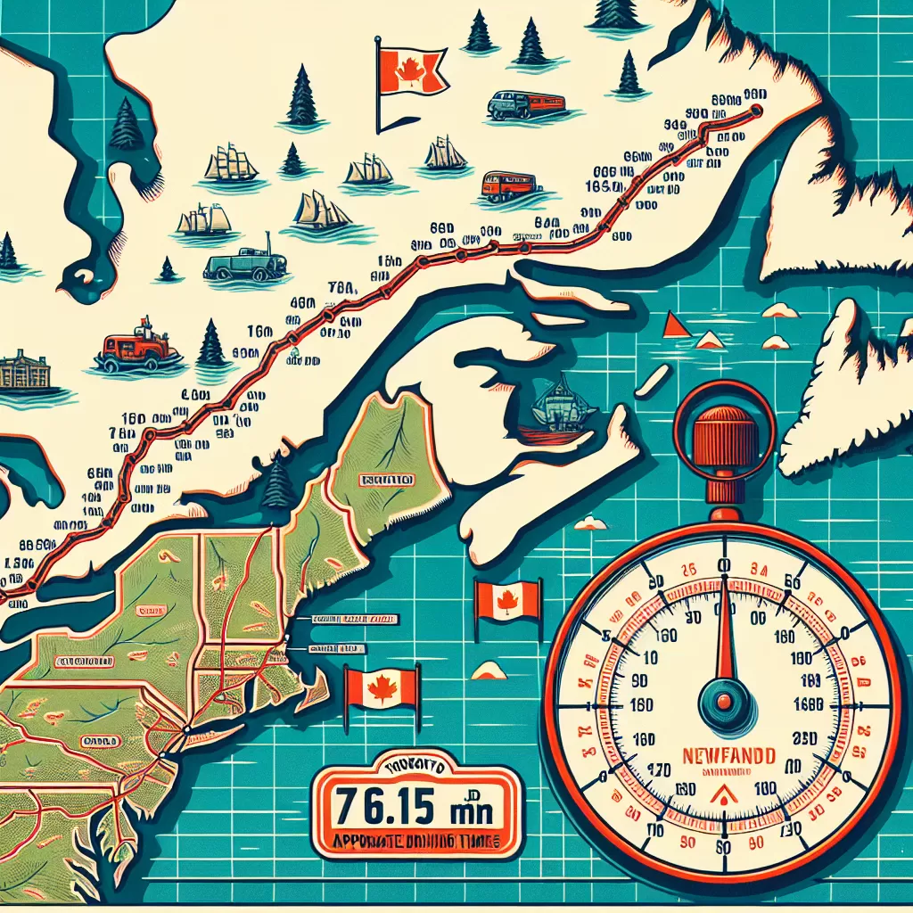 how long does it take to drive from toronto to newfoundland