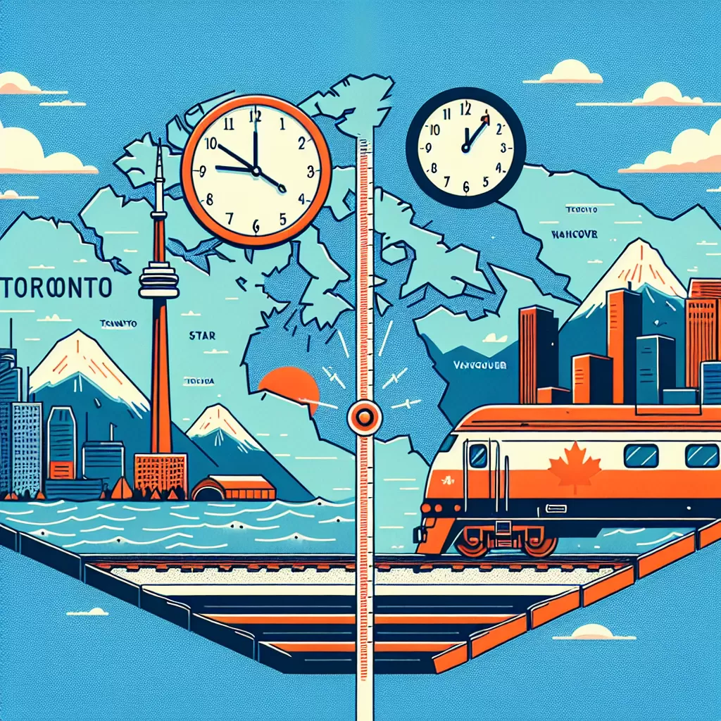 how long does it take to take a train from toronto to vancouver