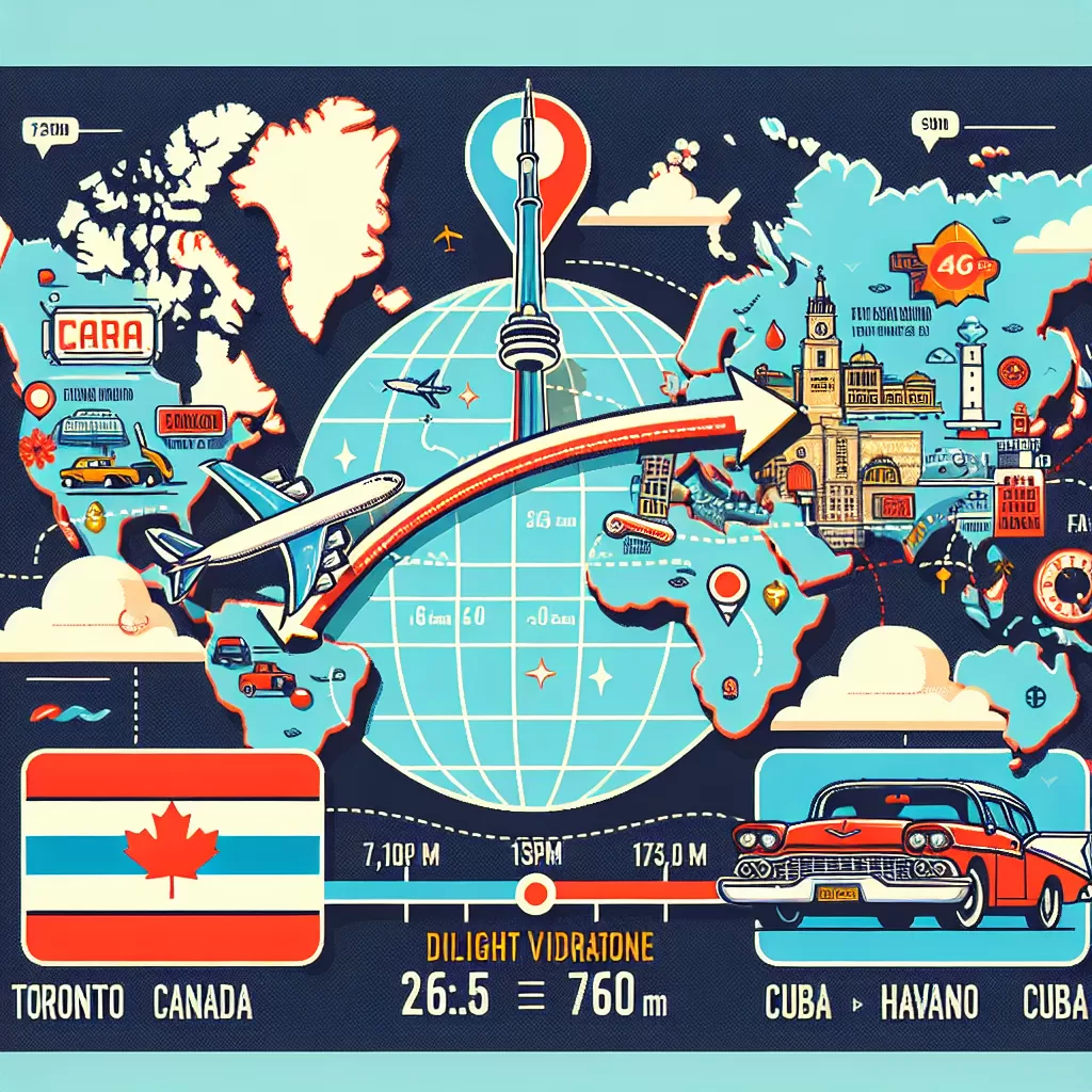 how long is a flight from toronto to cuba