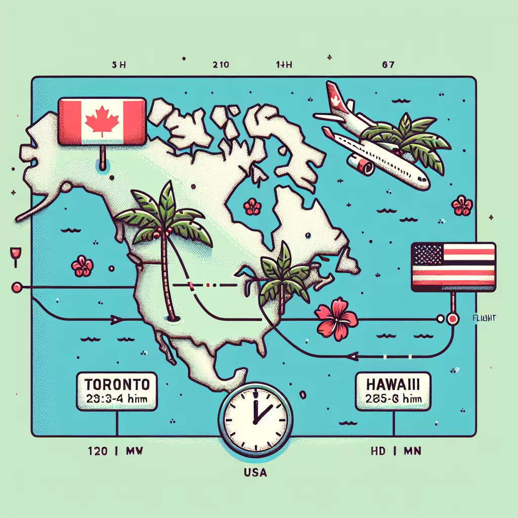 how long is a flight from toronto to hawaii