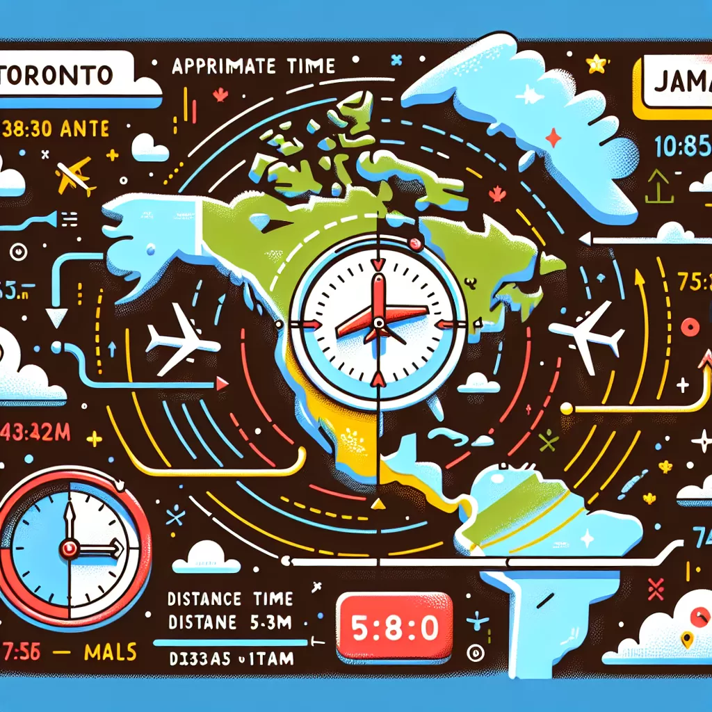 how long is a flight from toronto to jamaica