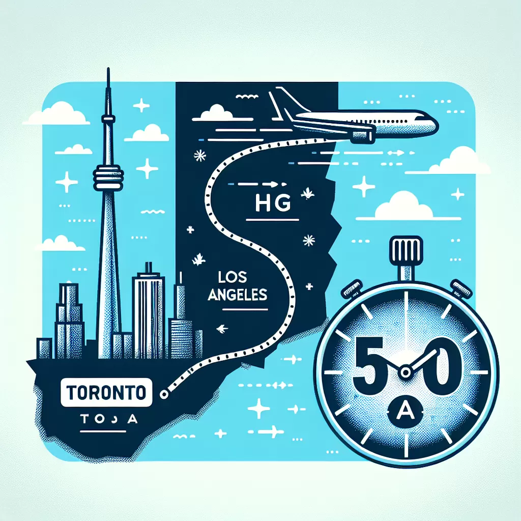 how long is a flight from toronto to los angeles