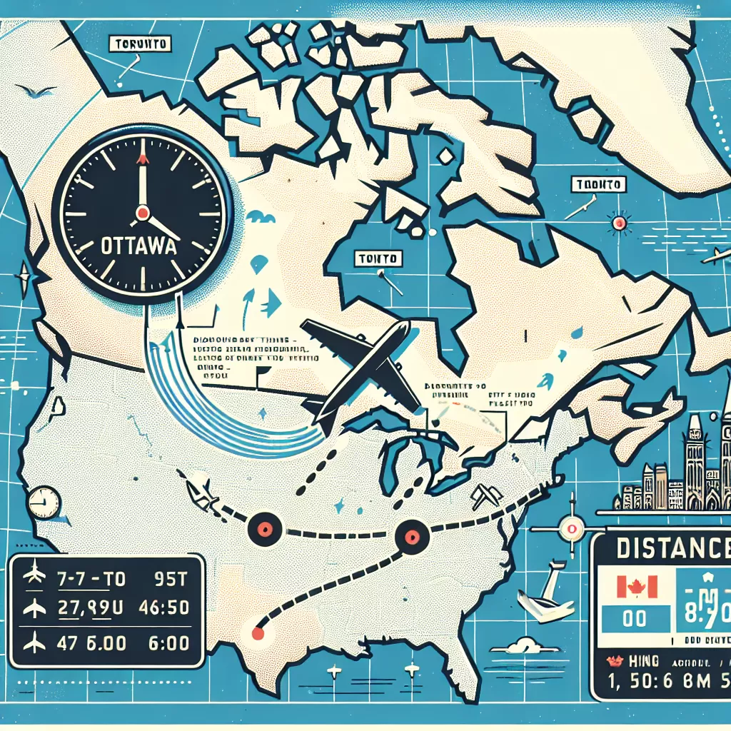 how long is a flight from toronto to ottawa