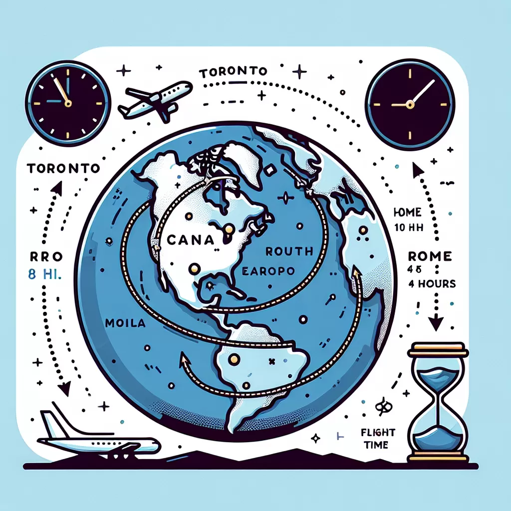 how long is a flight to italy from toronto