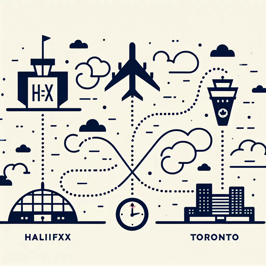 how long is flight from halifax to toronto