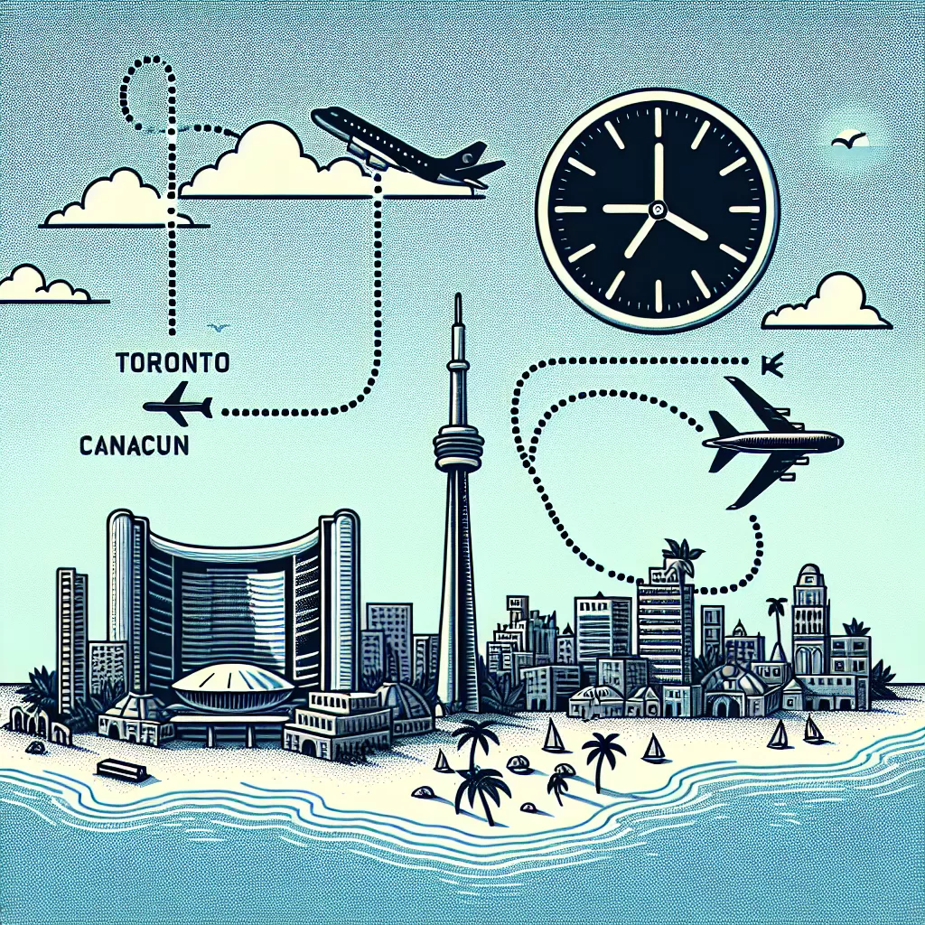 how long is flight from toronto to cancun