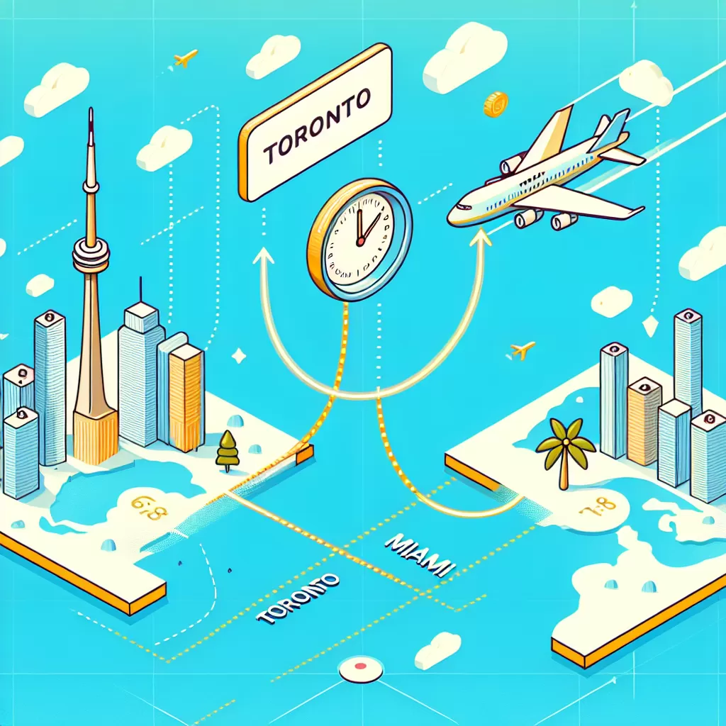 how long is flight from toronto to miami