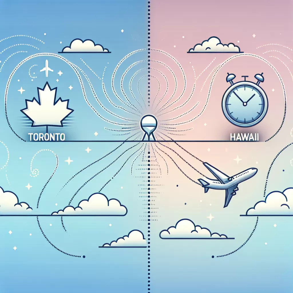 how long is flight to hawaii from toronto