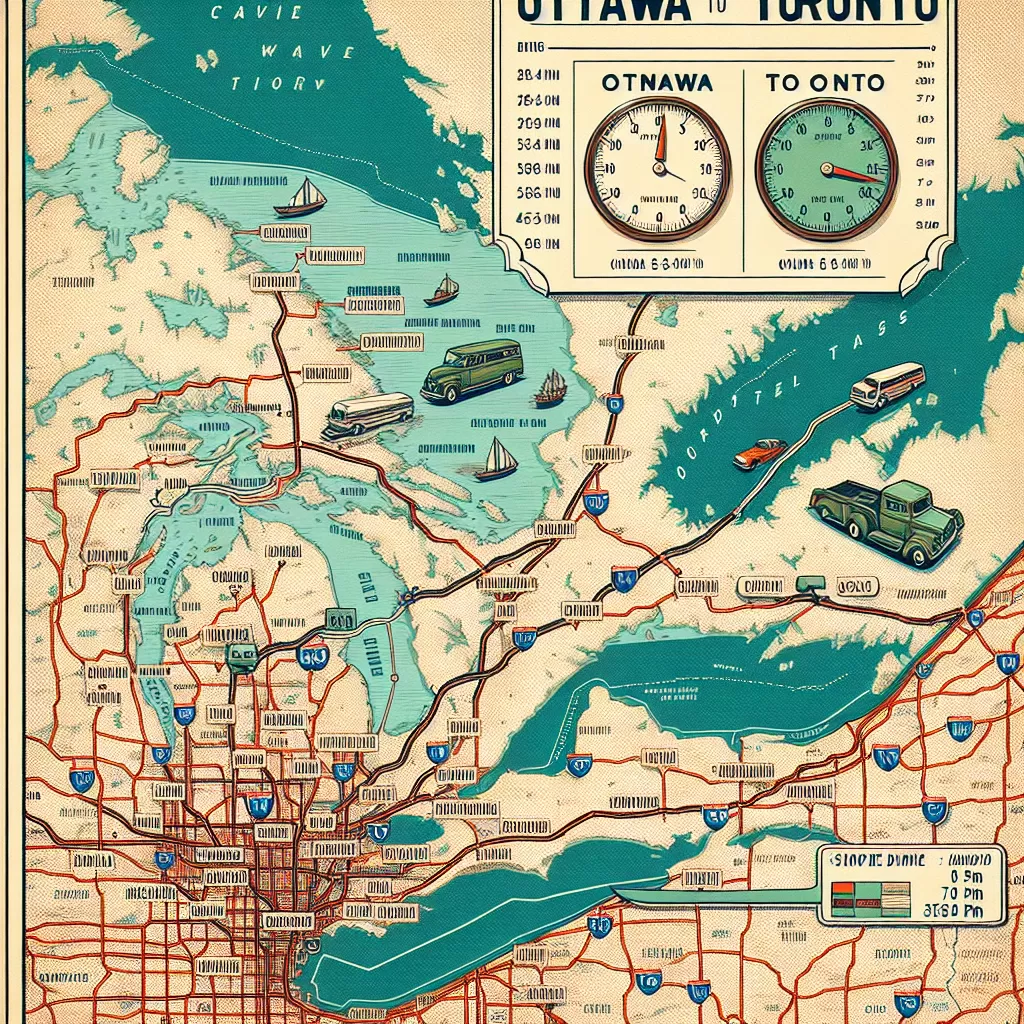 how long is the drive from ottawa to toronto