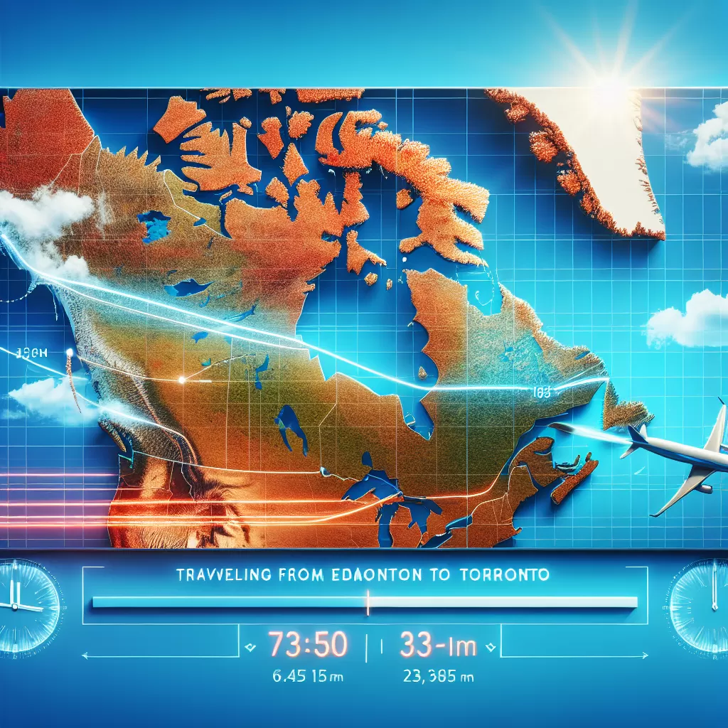 how long is the flight from edmonton to toronto
