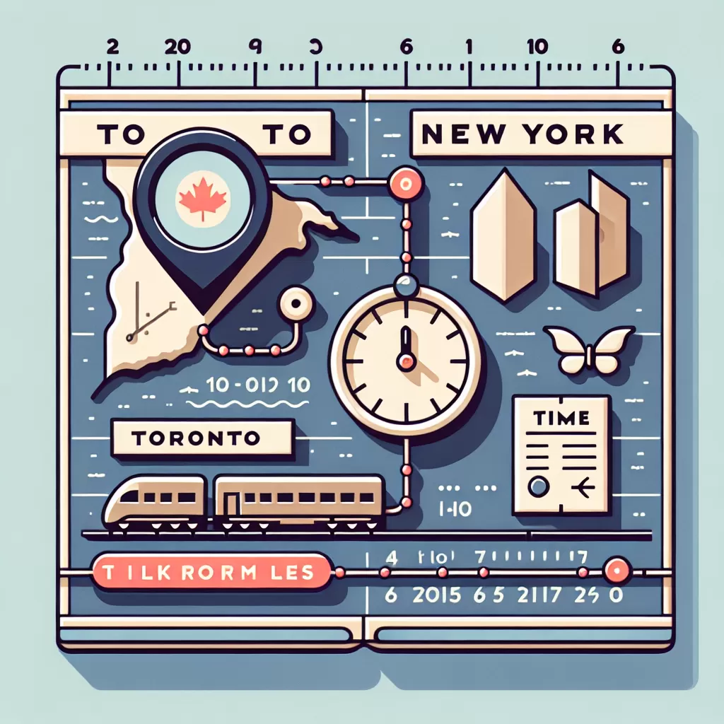 how long is the train from toronto to new york