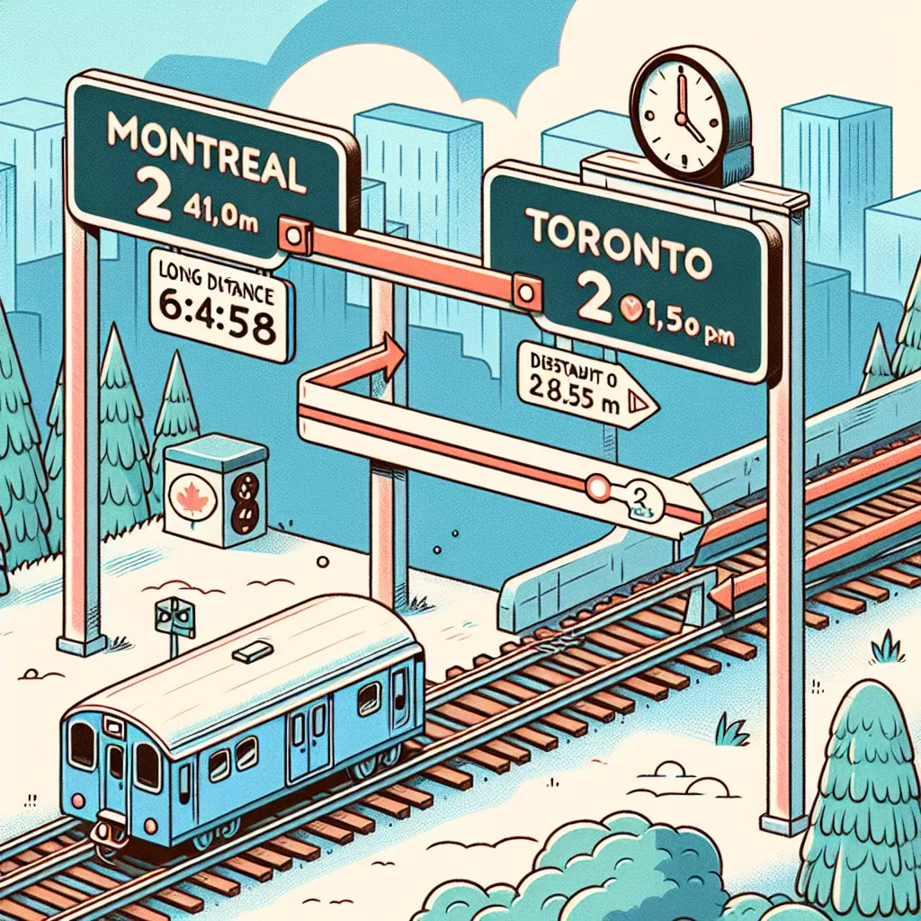how long is train from montreal to toronto