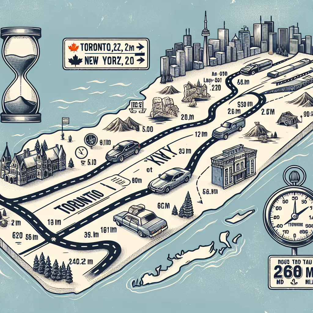 how long to drive from toronto to new york city