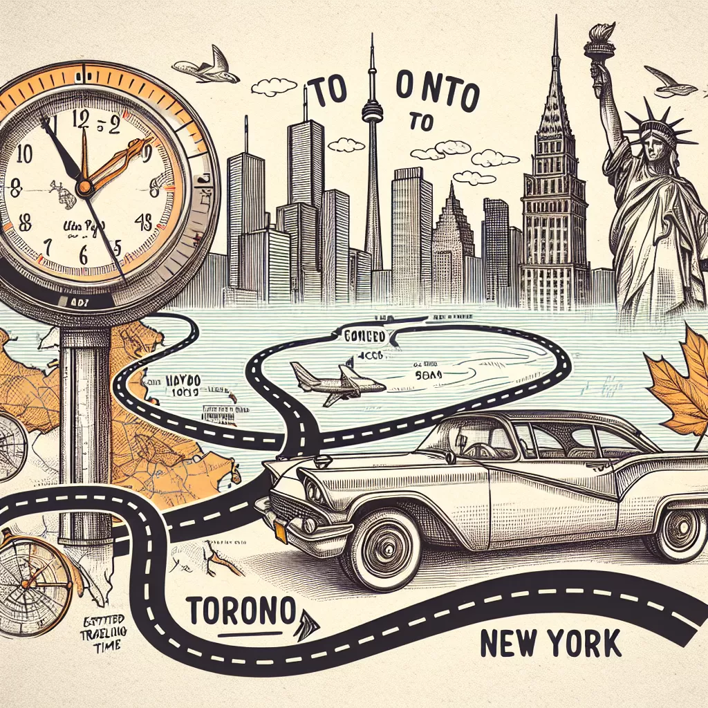 how long to drive from toronto to new york