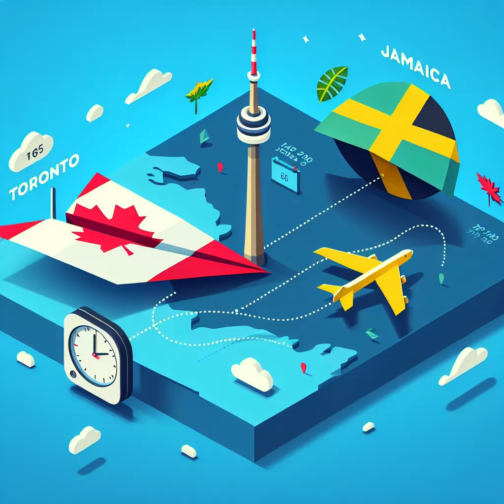 how long to fly from toronto to jamaica