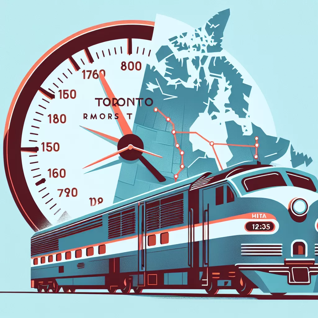 how many hours from toronto to vancouver by train
