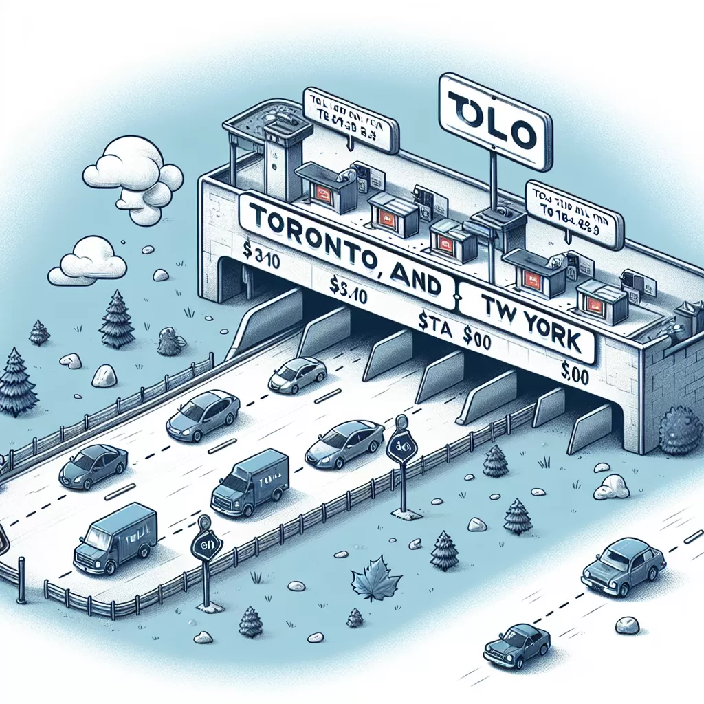 how much are tolls from toronto to new york