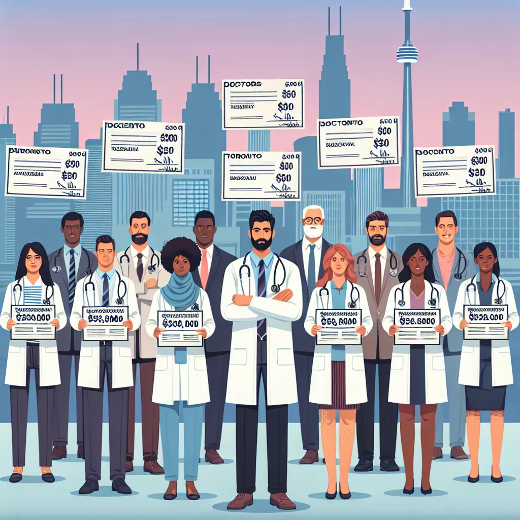 how much do doctors make in toronto
