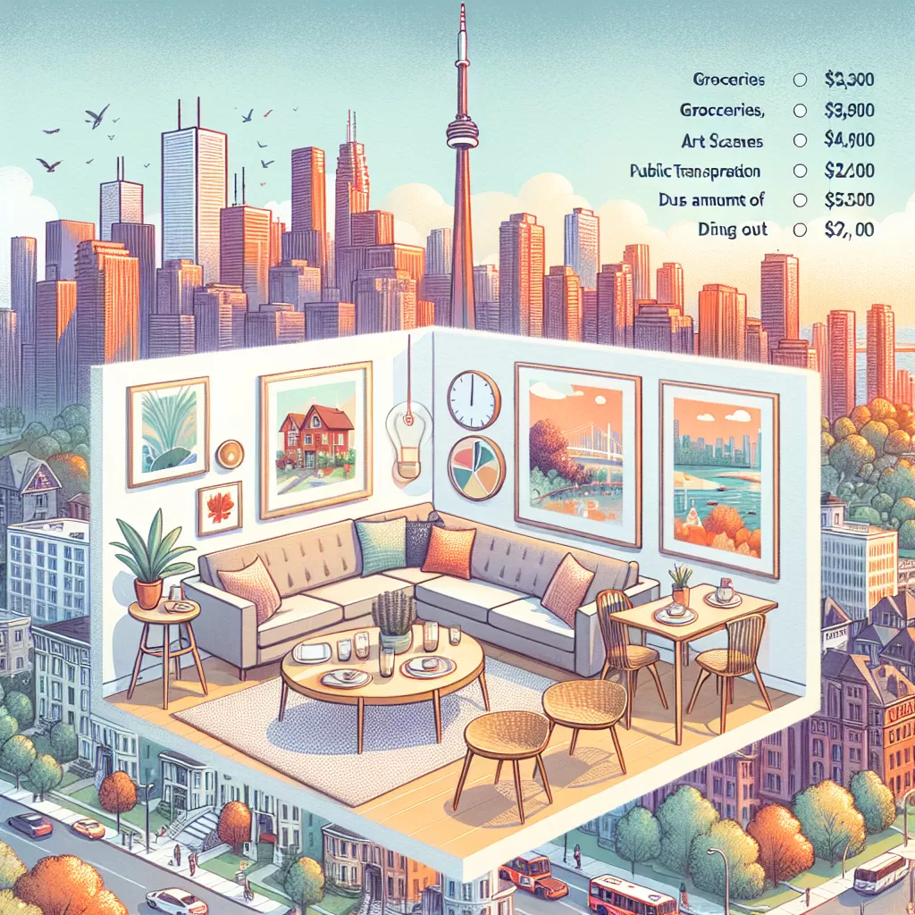 how much do you need to live comfortably in toronto