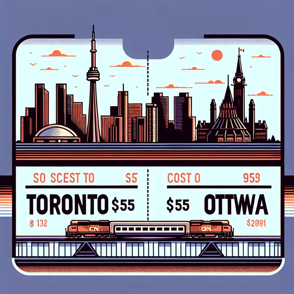 how much does it cost to take the train from toronto to ottawa