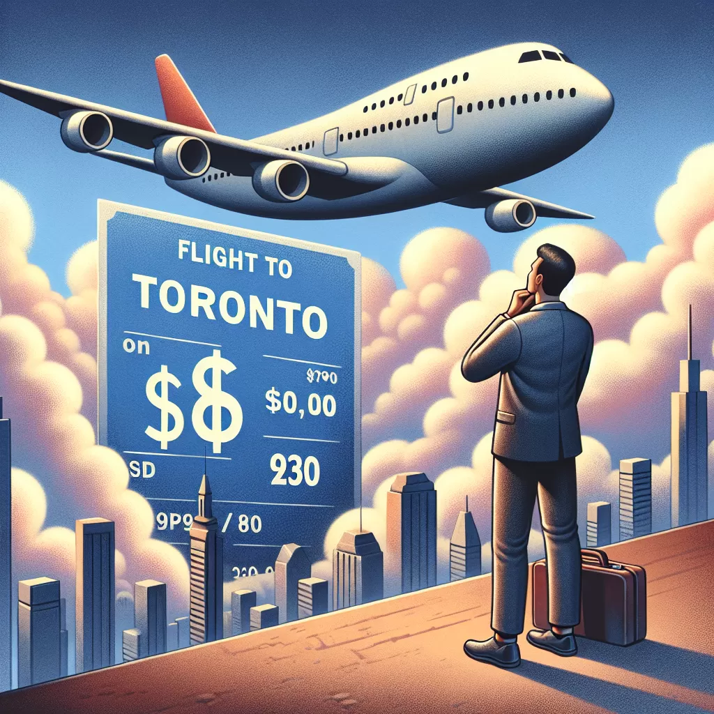 how much is a flight to toronto