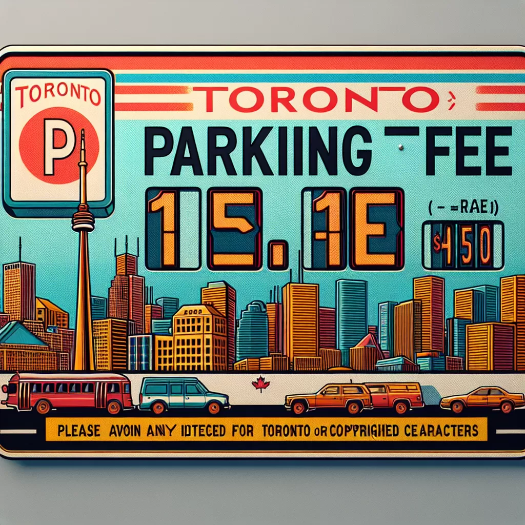 how much is a parking ticket in toronto