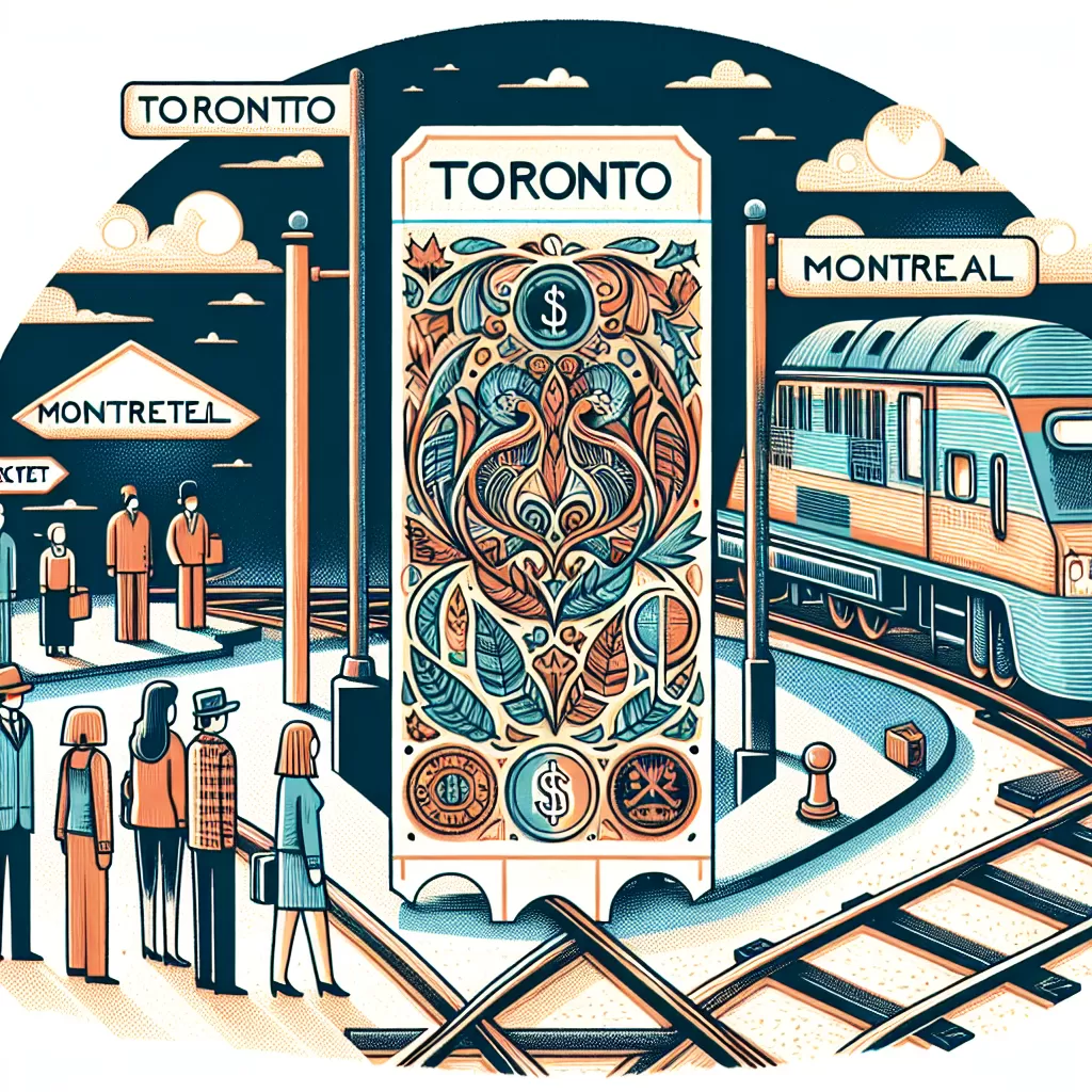 how much is a train ticket from toronto to montreal