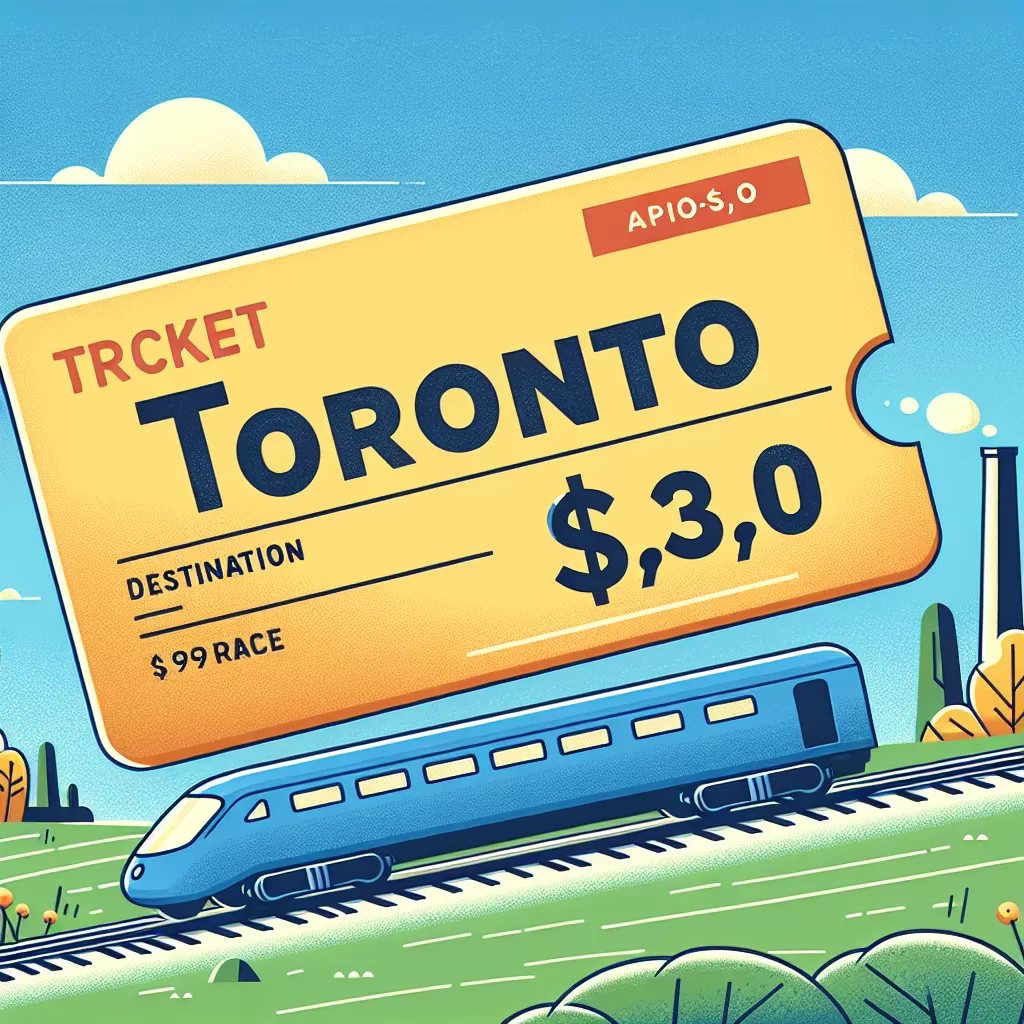 how much is a train ticket to toronto
