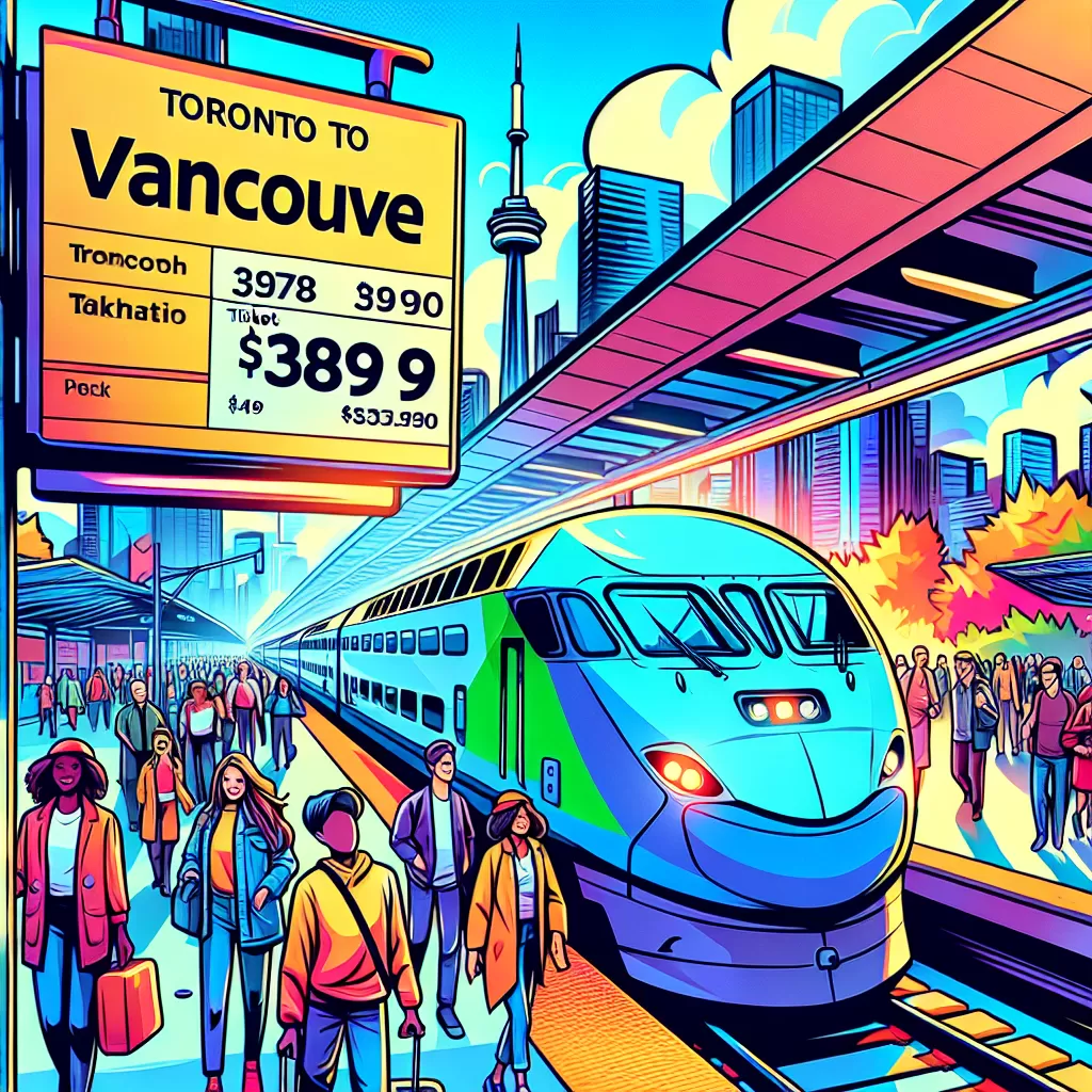 how much is the train from toronto to vancouver