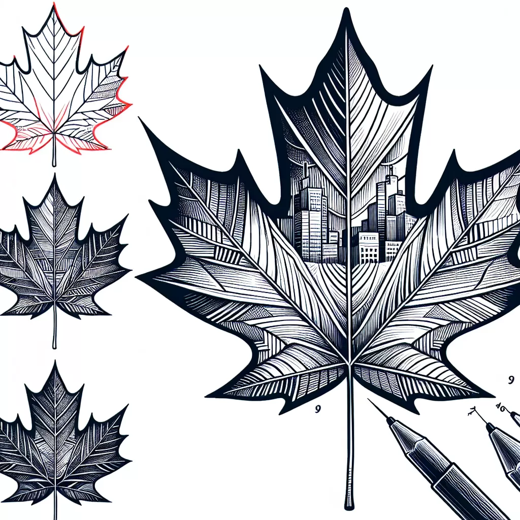 how to draw toronto maple leafs