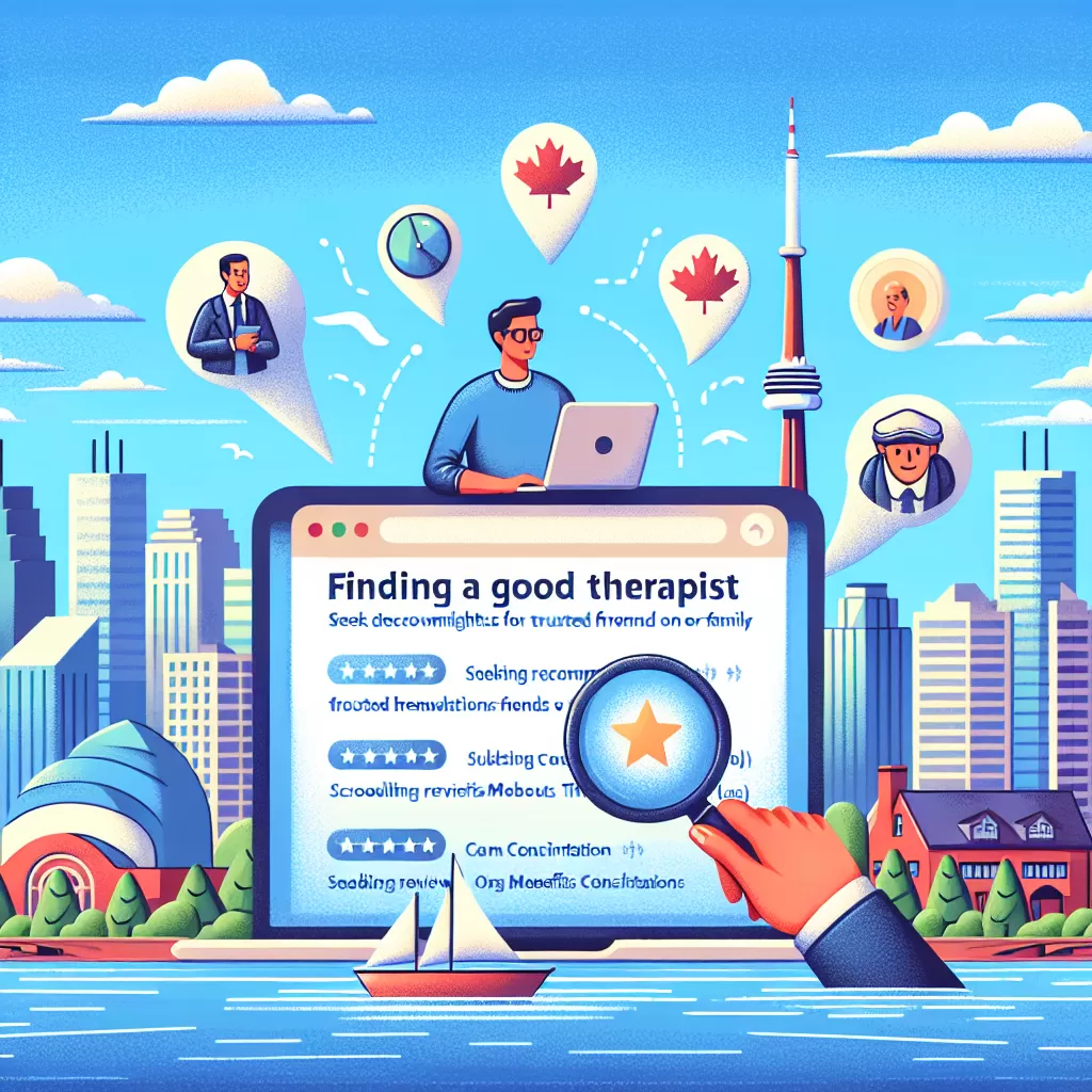 how to find a good therapist in toronto