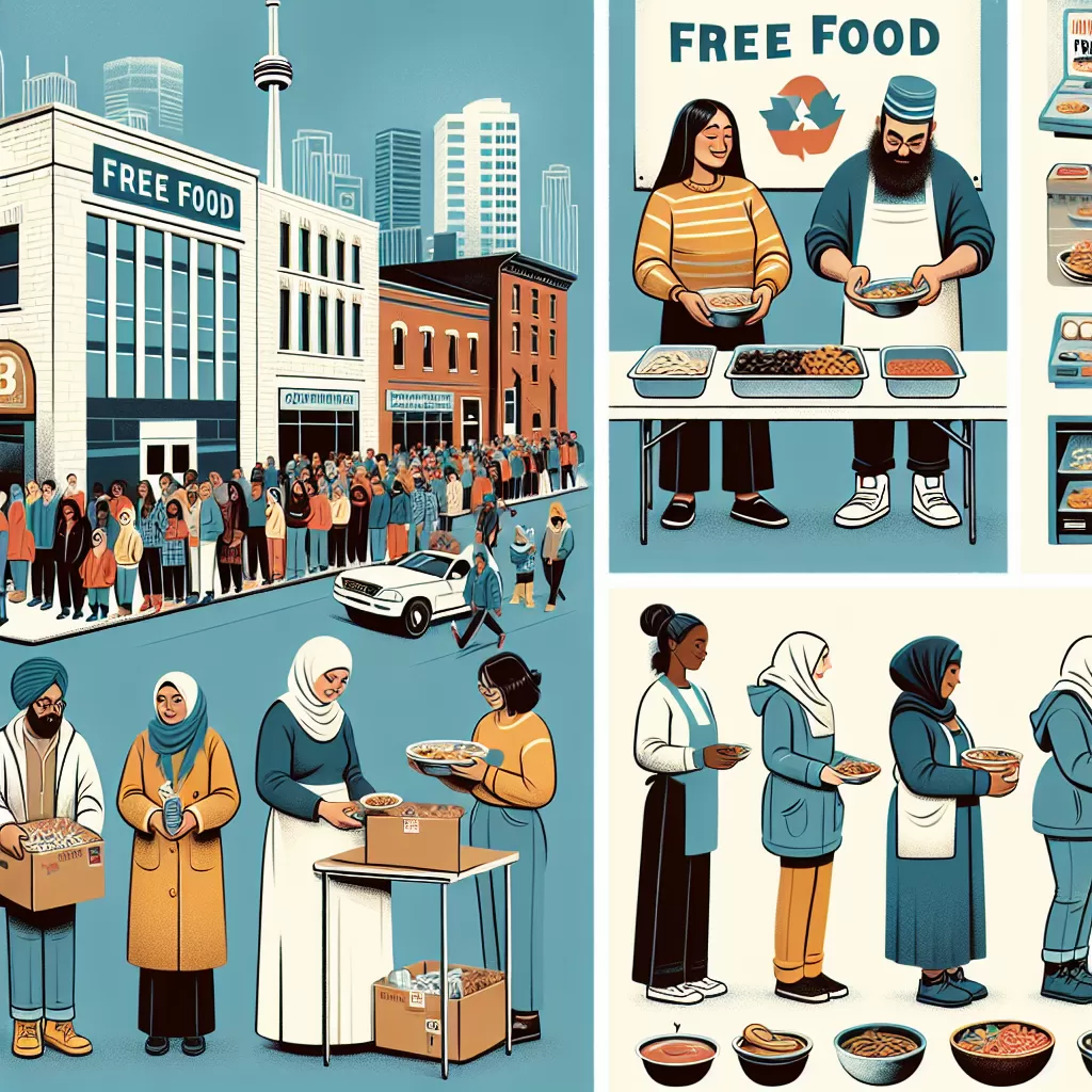 how to get free food in toronto