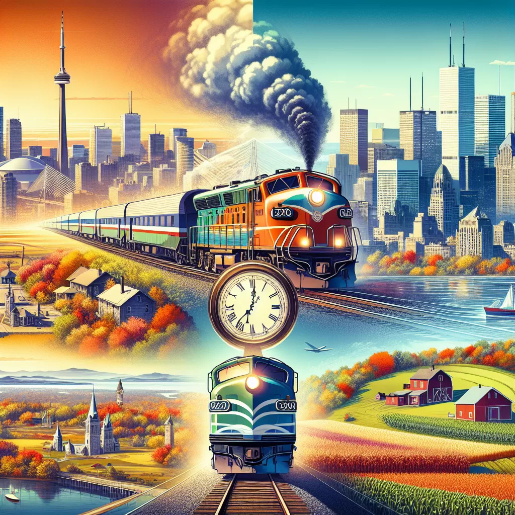 toronto to montreal by train how long