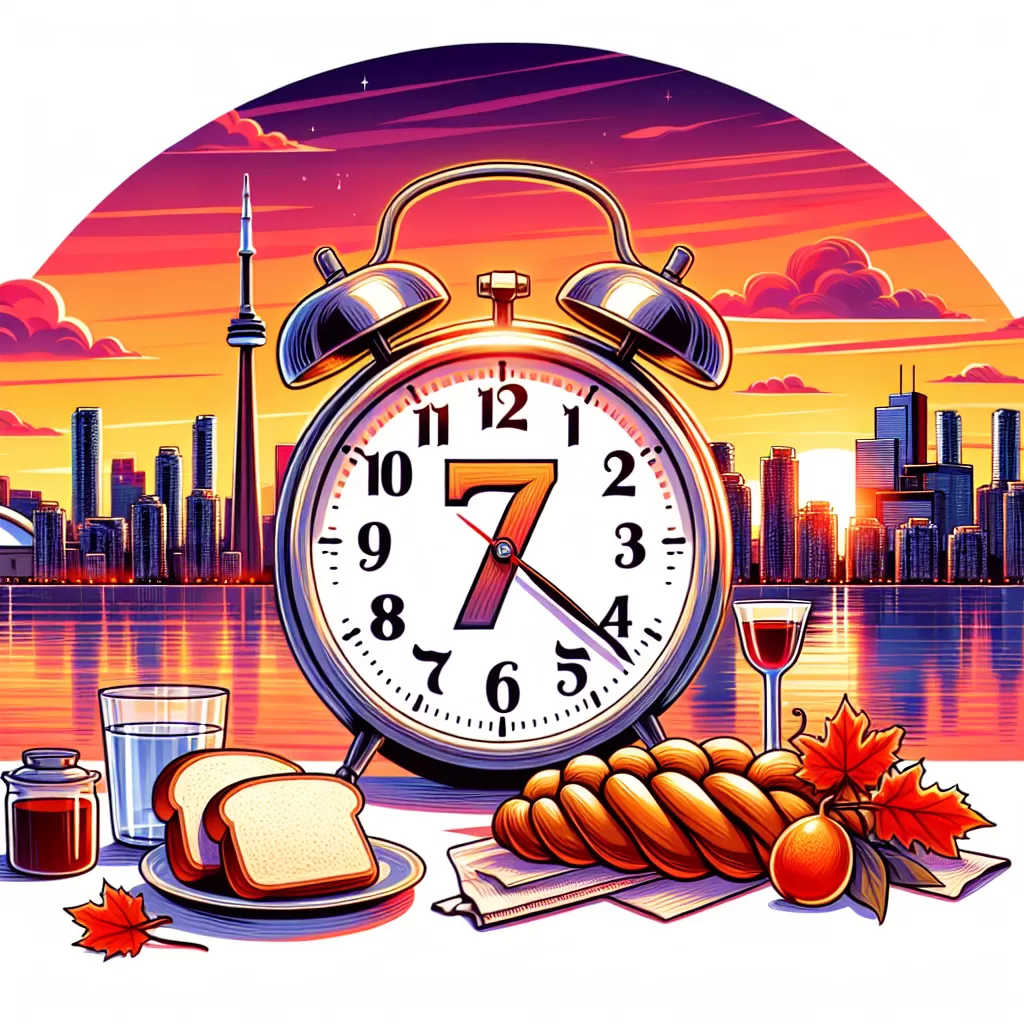 what time is shabbos in toronto