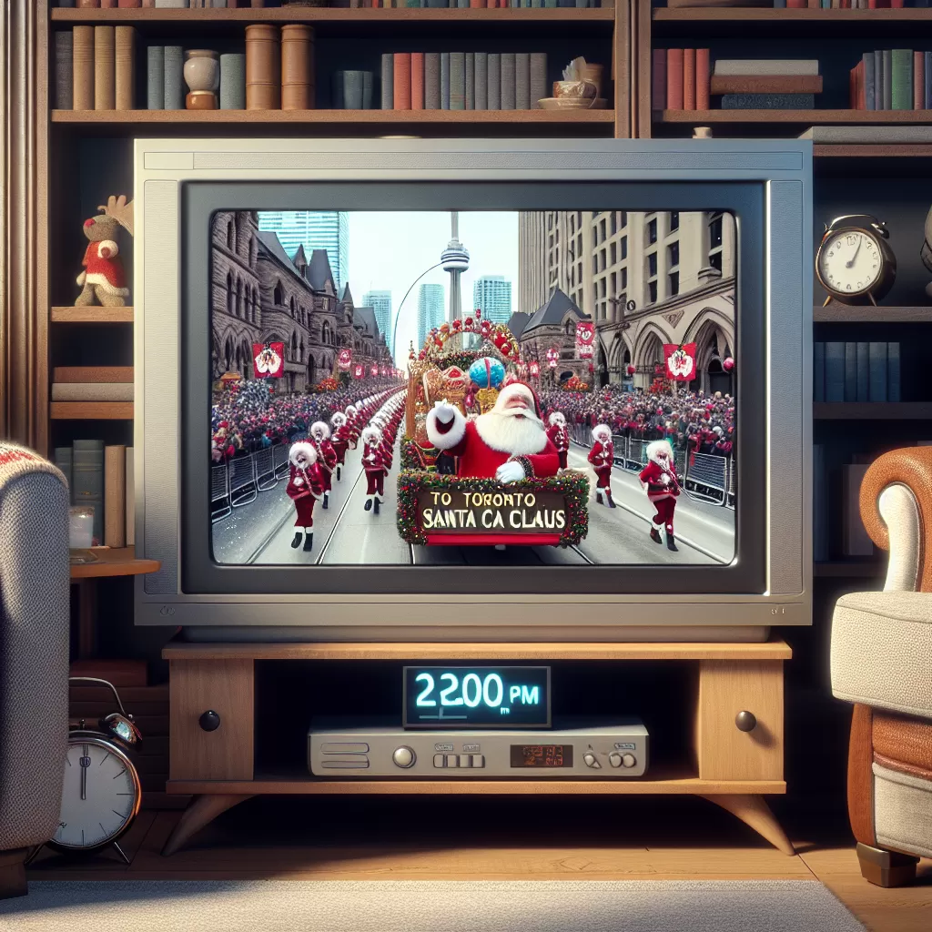 what time is the toronto santa claus parade on tv