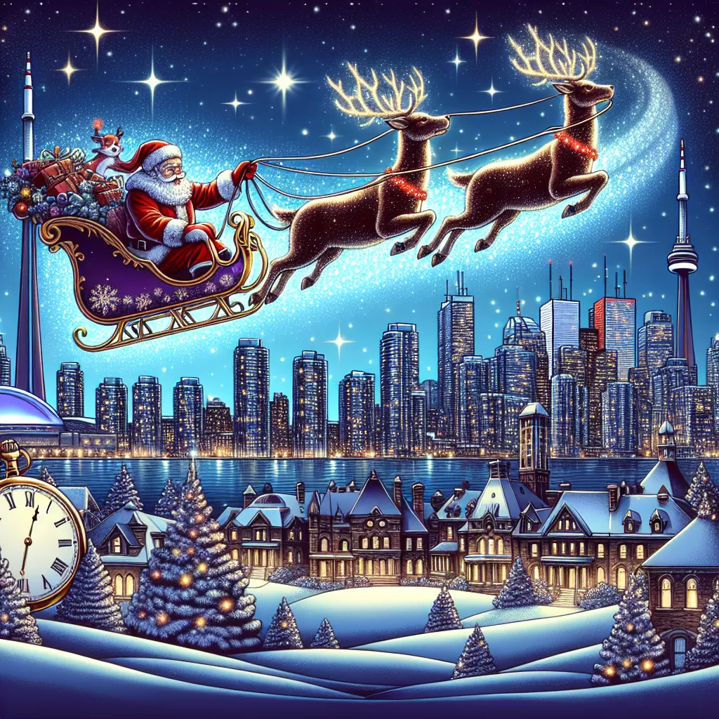 what time will santa be in toronto