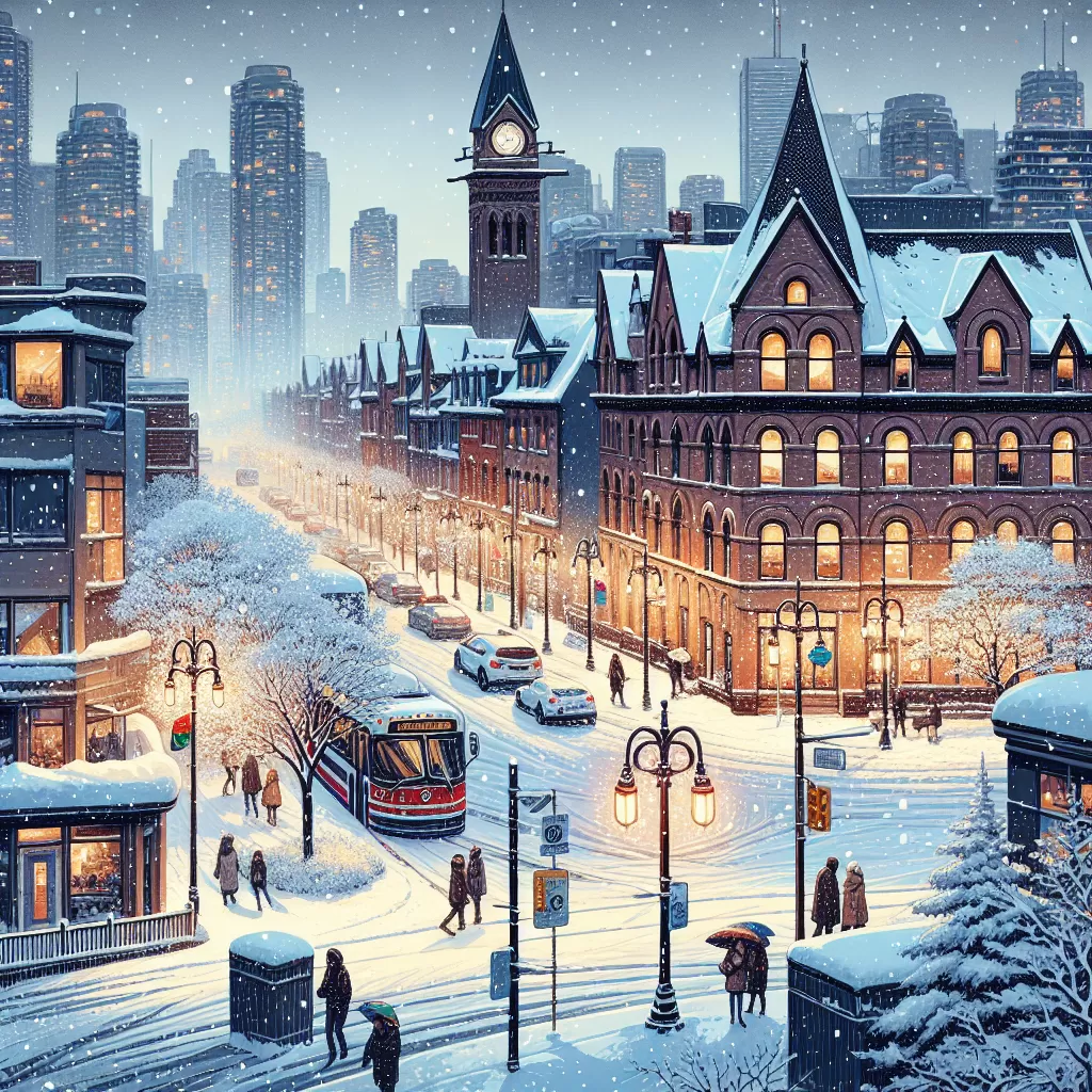 when does it snow in canada toronto