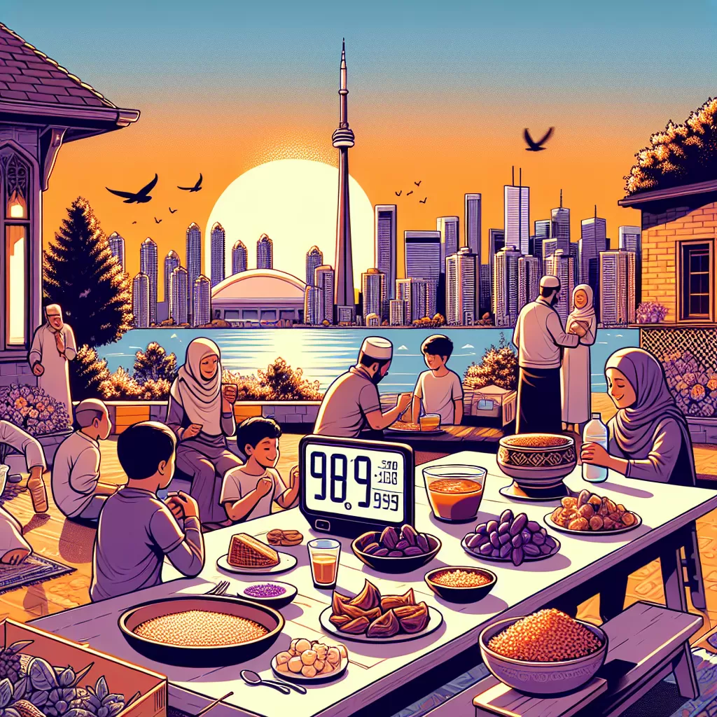 when is iftar today toronto