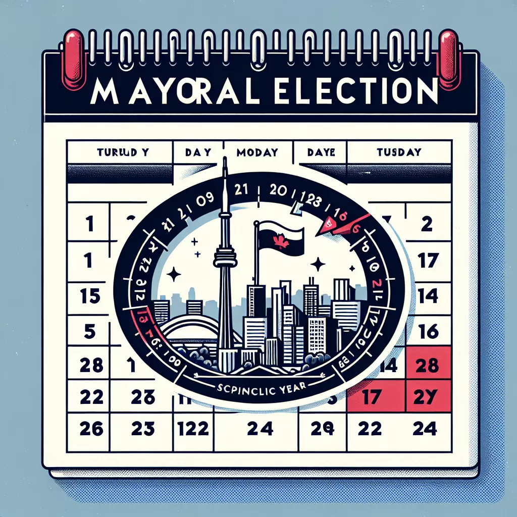 when is the mayoral election in toronto