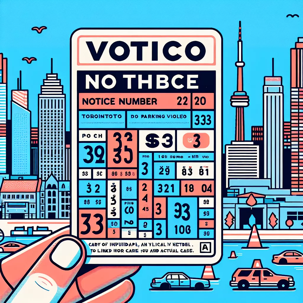 where to find your parking violation notice number toronto