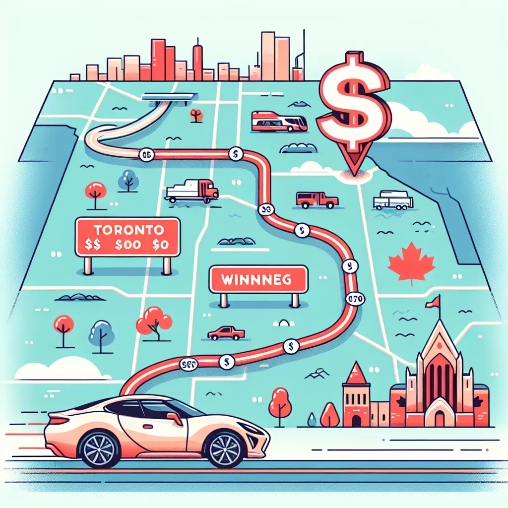 how much does it cost to ship a car from toronto to winnipeg