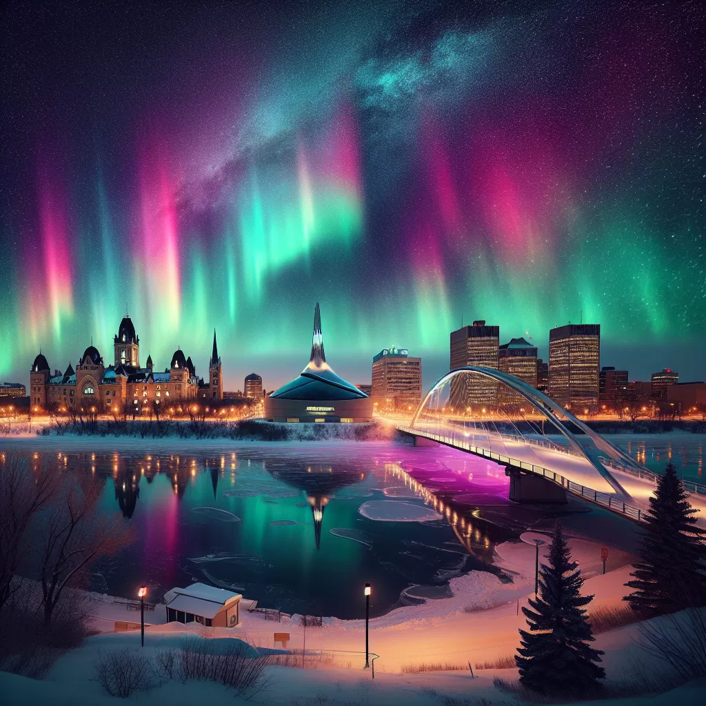 where to see northern lights in winnipeg